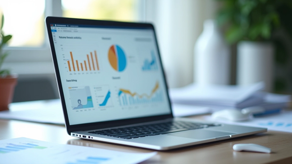 Grafik-Anzeige mit Gesundheitsdaten und statistischen Charts auf einem digitalen Bildschirm