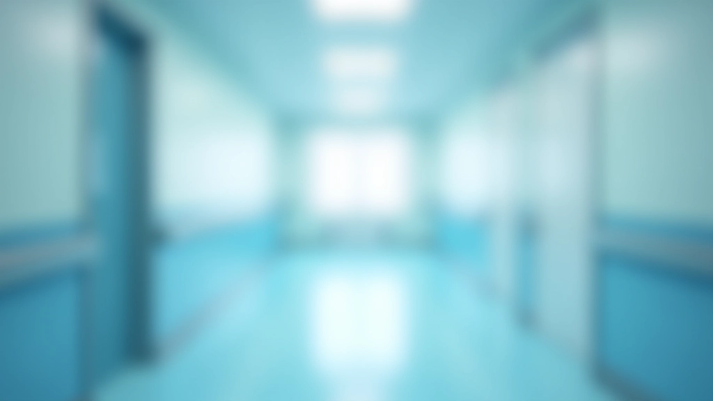 Moderne Klinikumgebung mit medizinischen Geräten und Dokumenten in hellem Licht